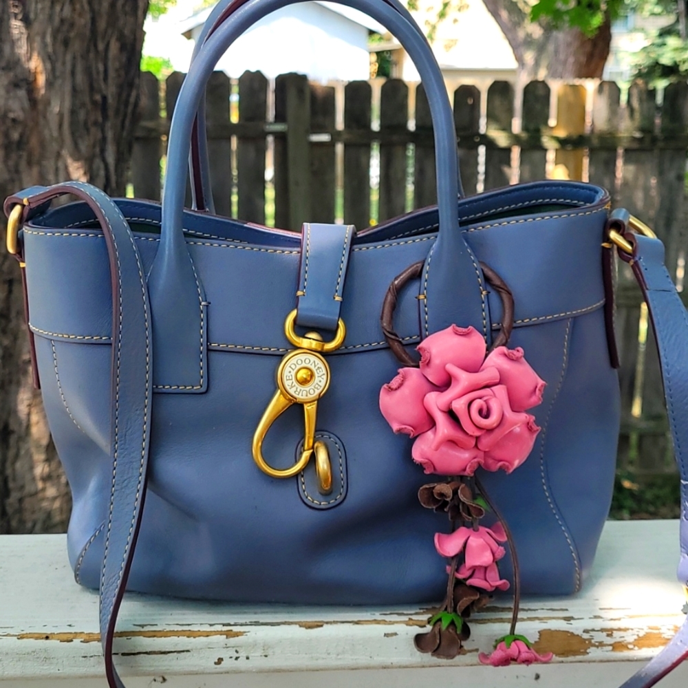 Dooney and bourke small ameile tote in steel blue